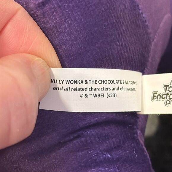 TOY FACTORY Willy Wonka Charlie Bucket Big Head 11” Plush Golden Ticket w/ Tag - Picture 11 of 12